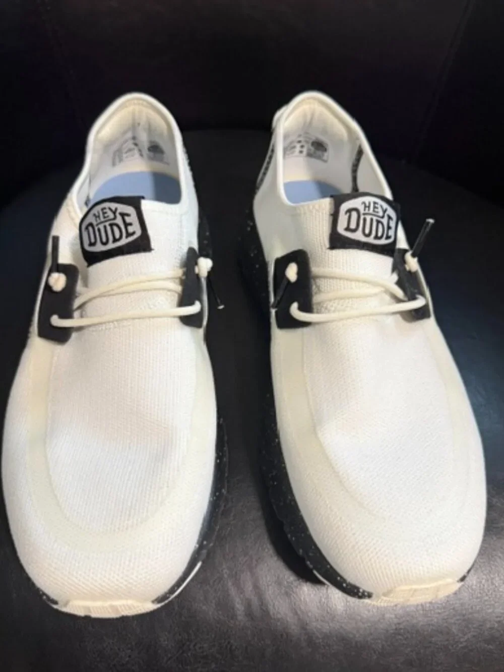 Hey Dude Mens Sirocco M Sport Mode White/Black - Size 11